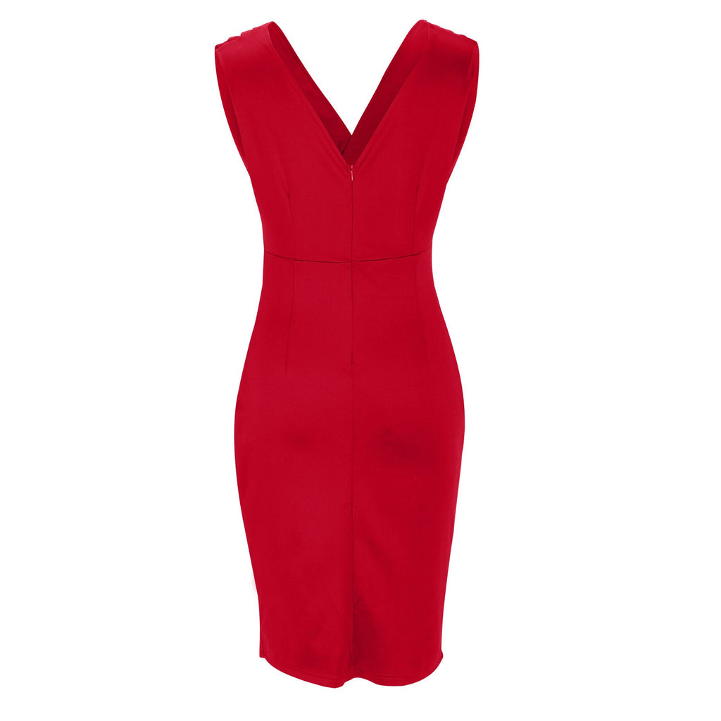 Vestido De Verano Elegante Con Escote En V