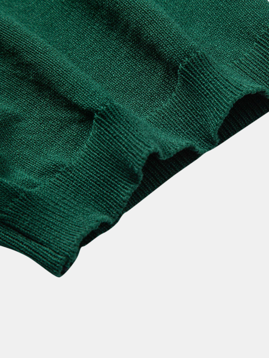 Conjunto Polo Punto Jacquard a Rayas y Pantalón Recto