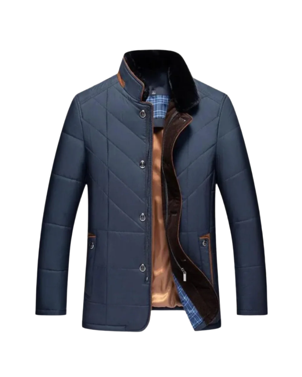 Chaqueta Business Hombre Impermeable de Corte Entallado