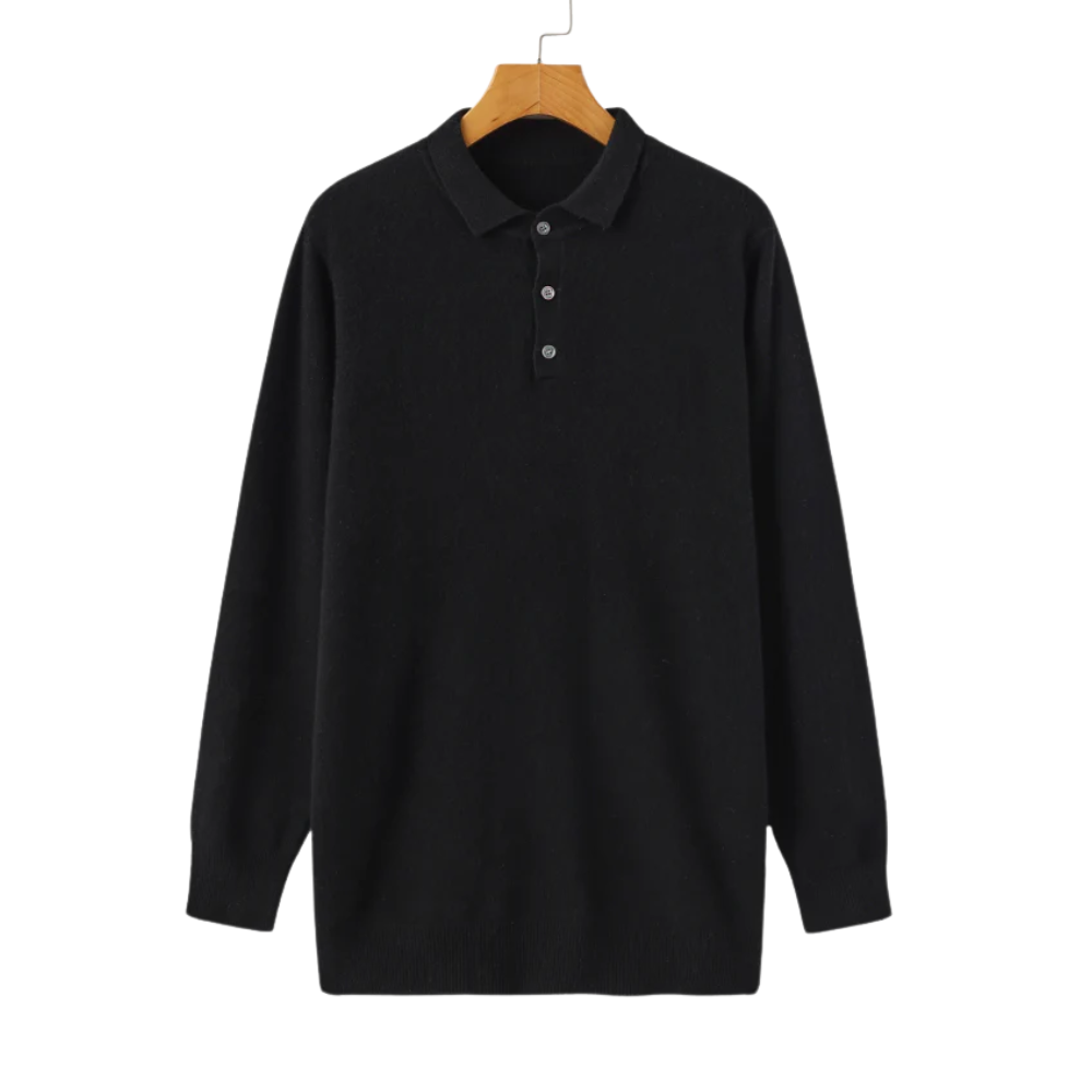 Polo De Hombre 100% Cachemira De Corte Entallado