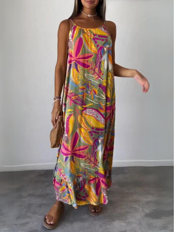 Vestido Floral Cómodo y Elegante para Mujer