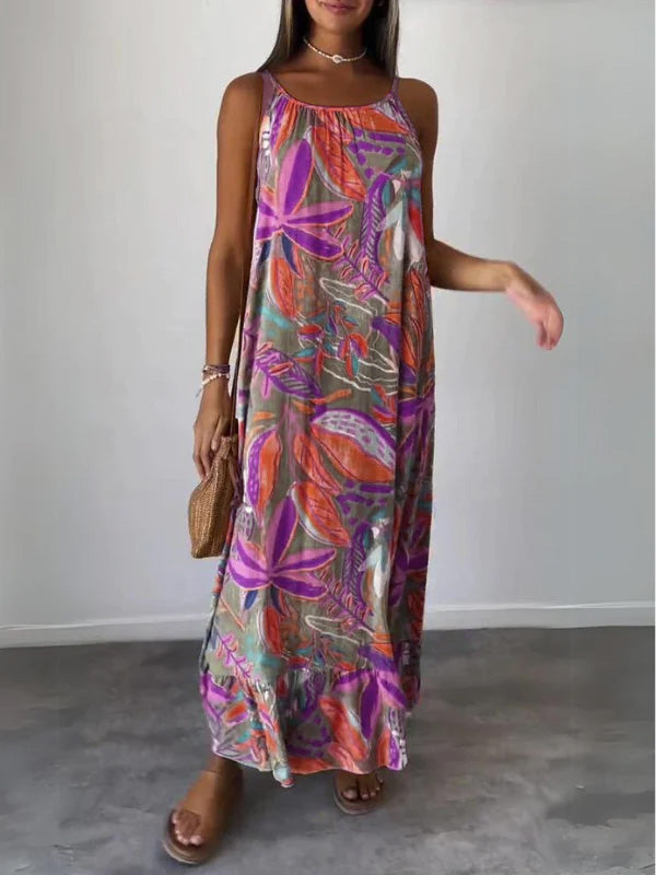 Vestido Floral Cómodo y Elegante para Mujer