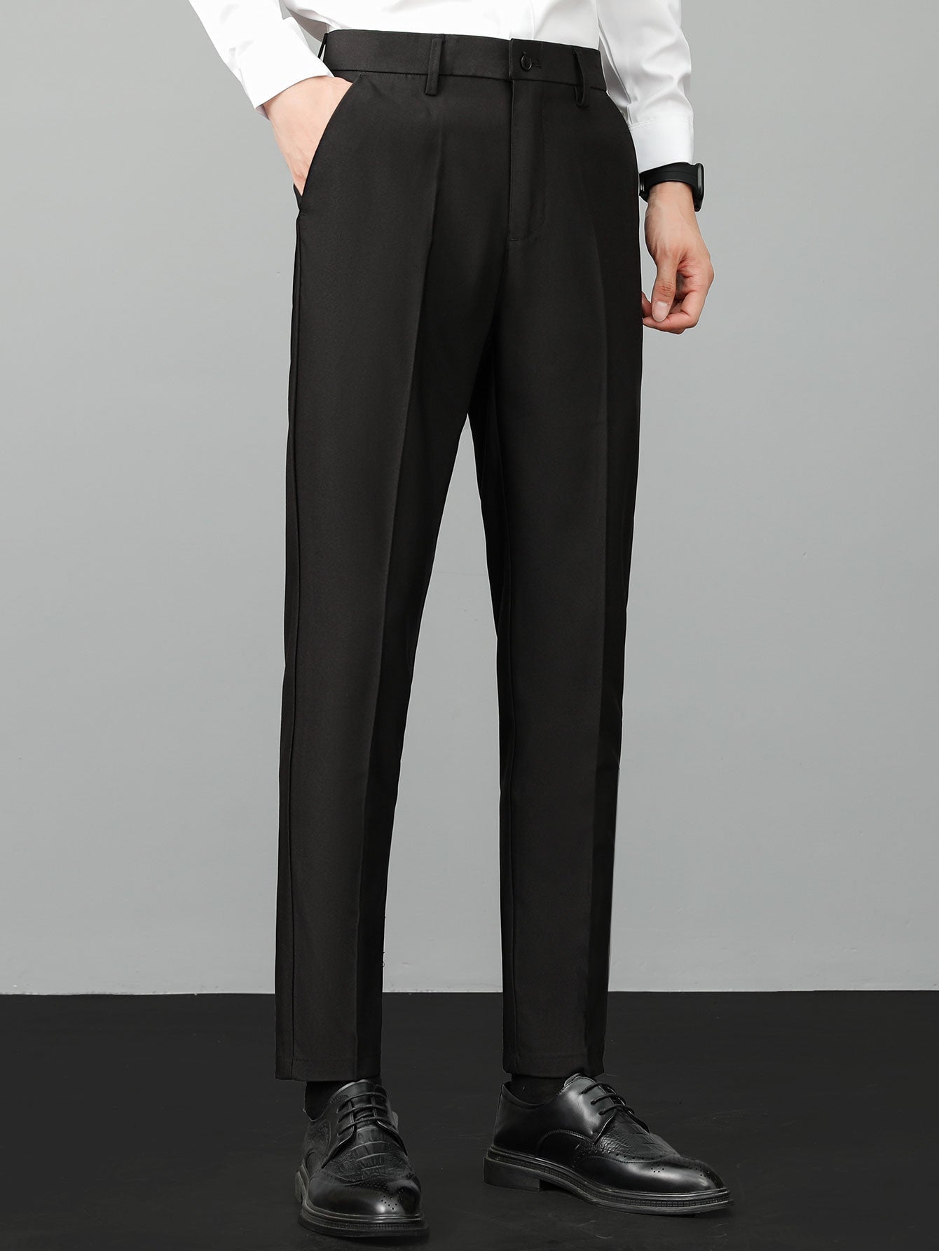Conjunto Polo De Punto Con Cremallera Y Pantalón Slim