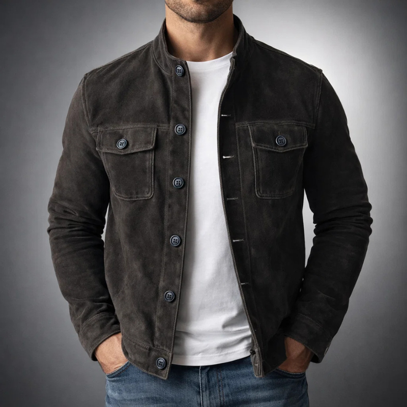 Sobrecamisa Soft-Touch Hombre con Corte Estructurado