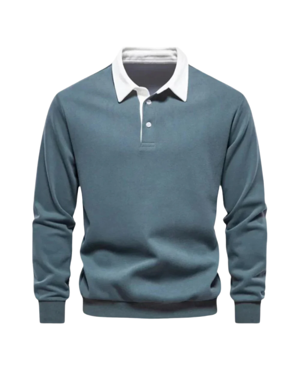 Suéter Tipo Polo Casual de Punto Suave