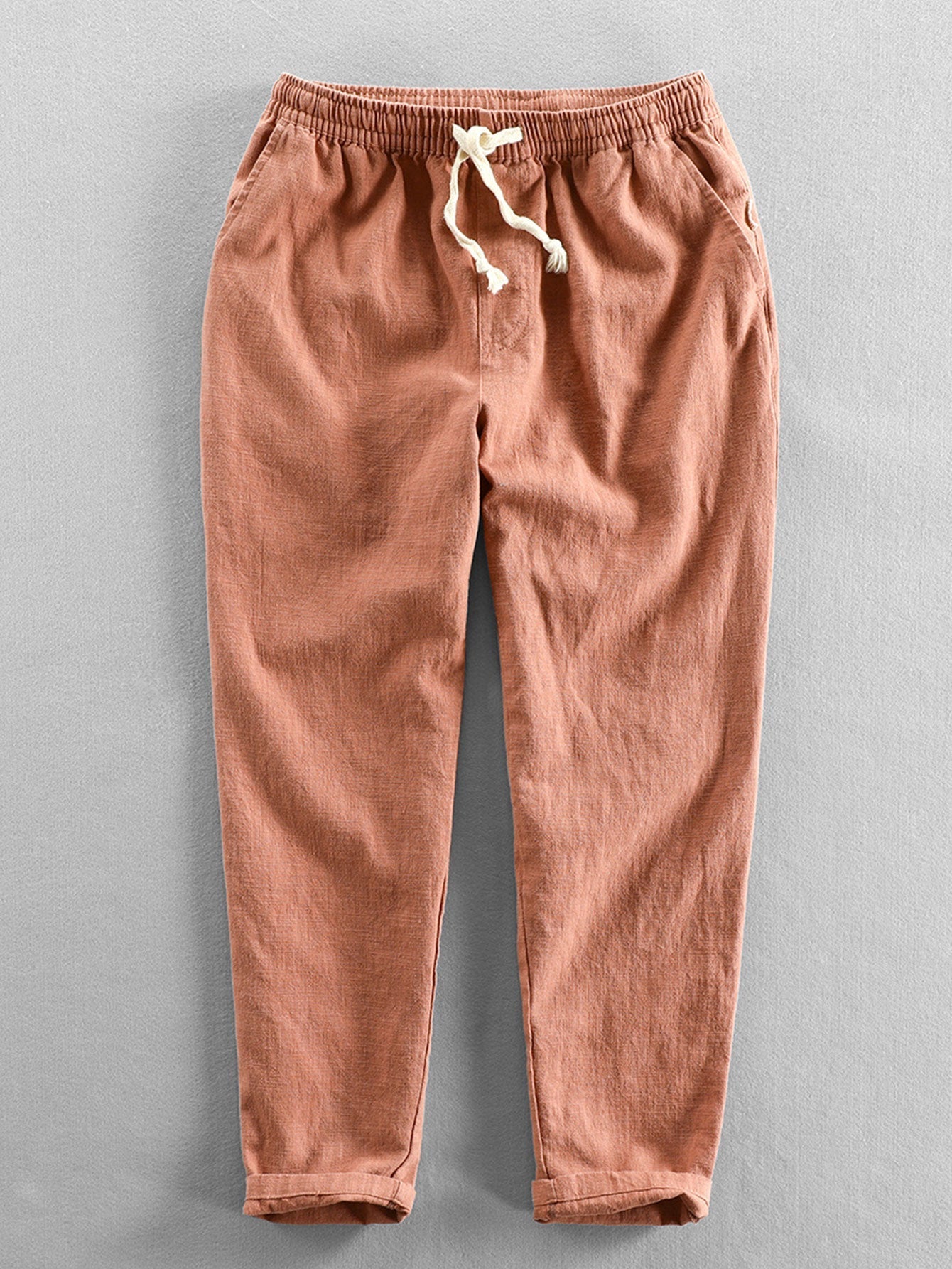 Conjunto Camisa Cubana Jacquard y Pantalón Cropped Lino