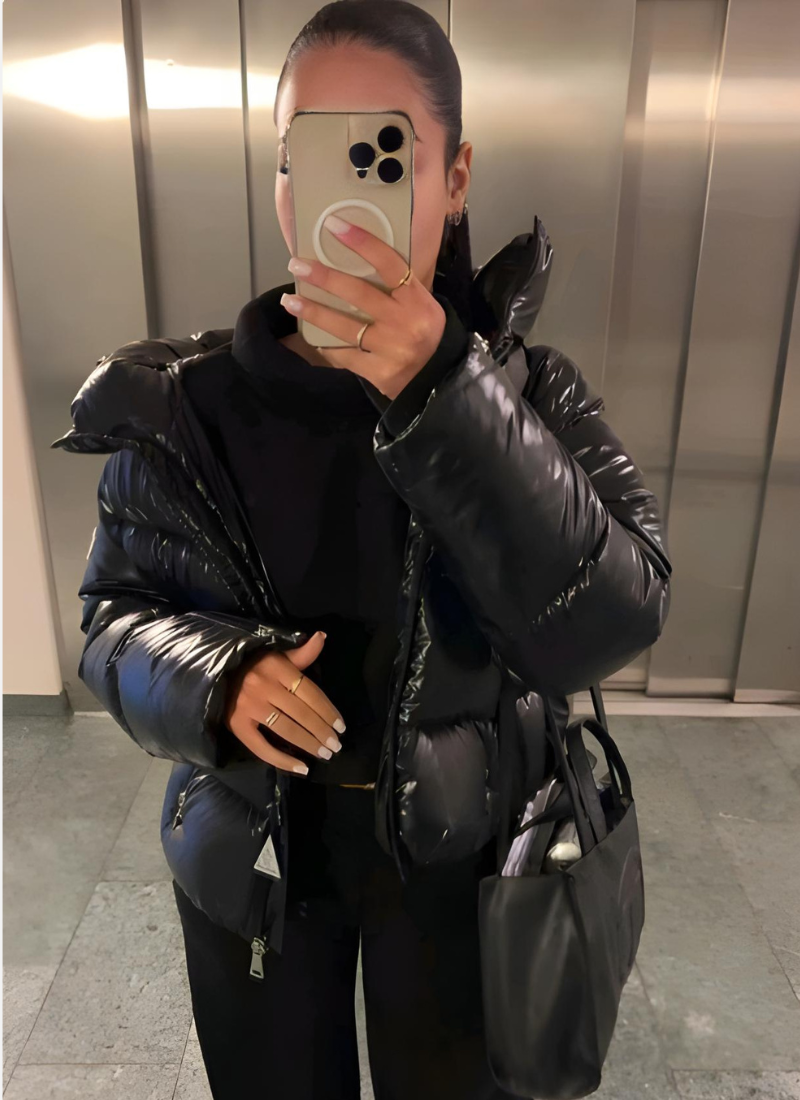 Chaqueta Acolchada de Plumas Mujer – Cálida y Ligera