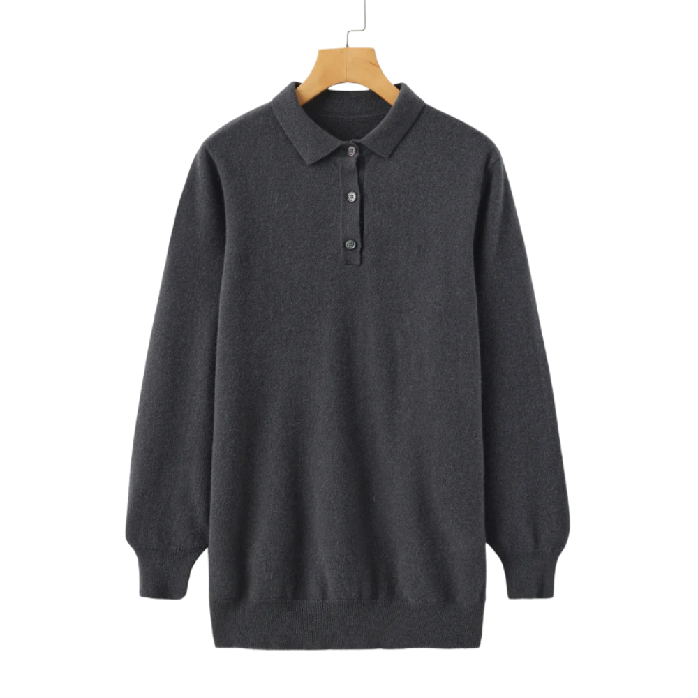 Polo De Hombre 100% Cachemira De Corte Entallado