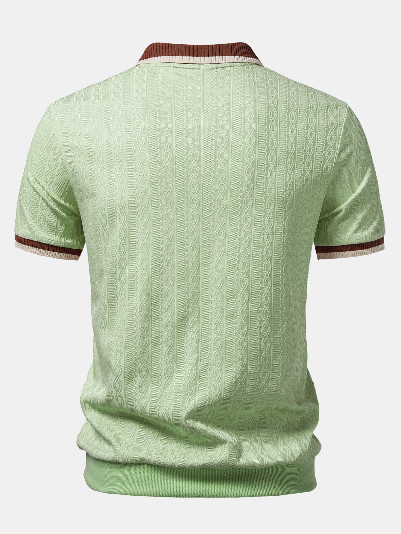 Conjunto Polo Knit con Cremallera y Pantalón Slim