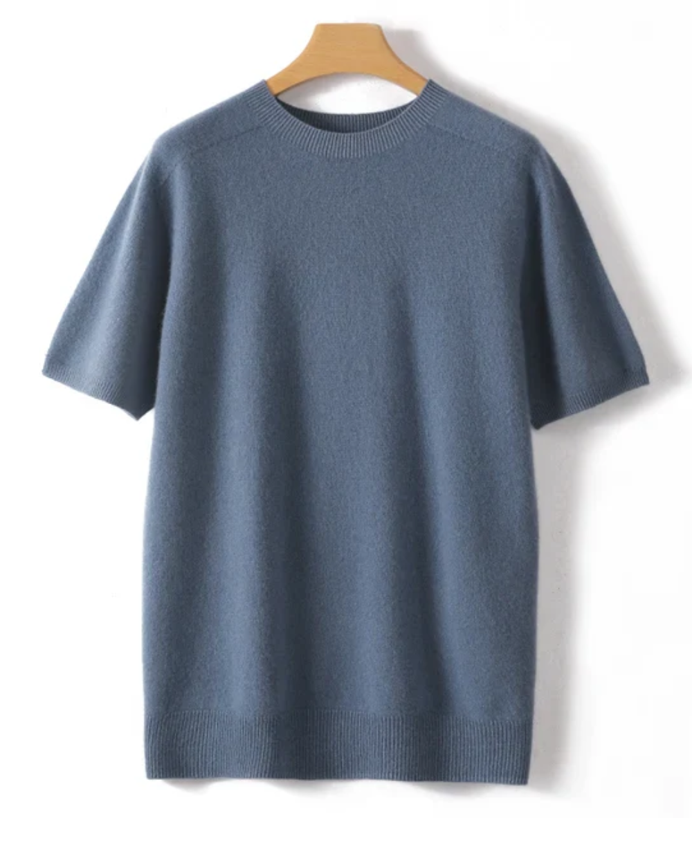 Camiseta De Lana Merina Hombre Ajuste Entallado