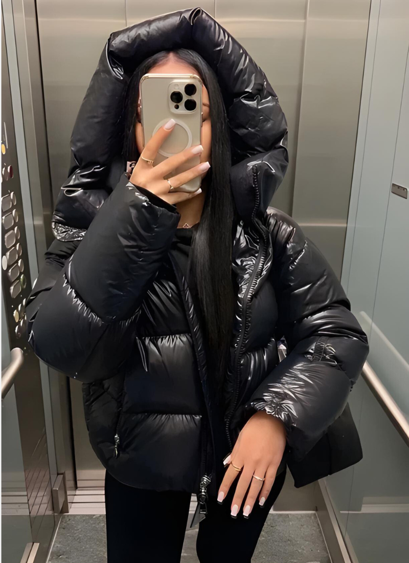Chaqueta Acolchada de Plumas Mujer – Cálida y Ligera