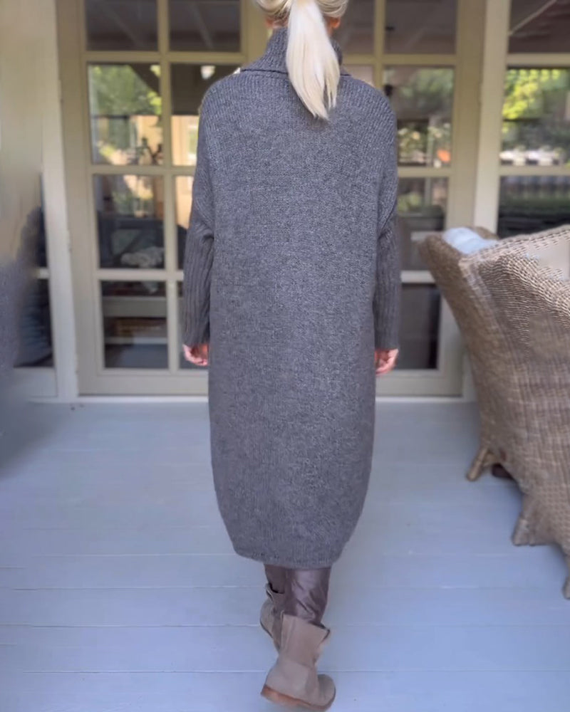 Jersey De Cuello Alto Y Manga Larga – Cálido Y Elegante