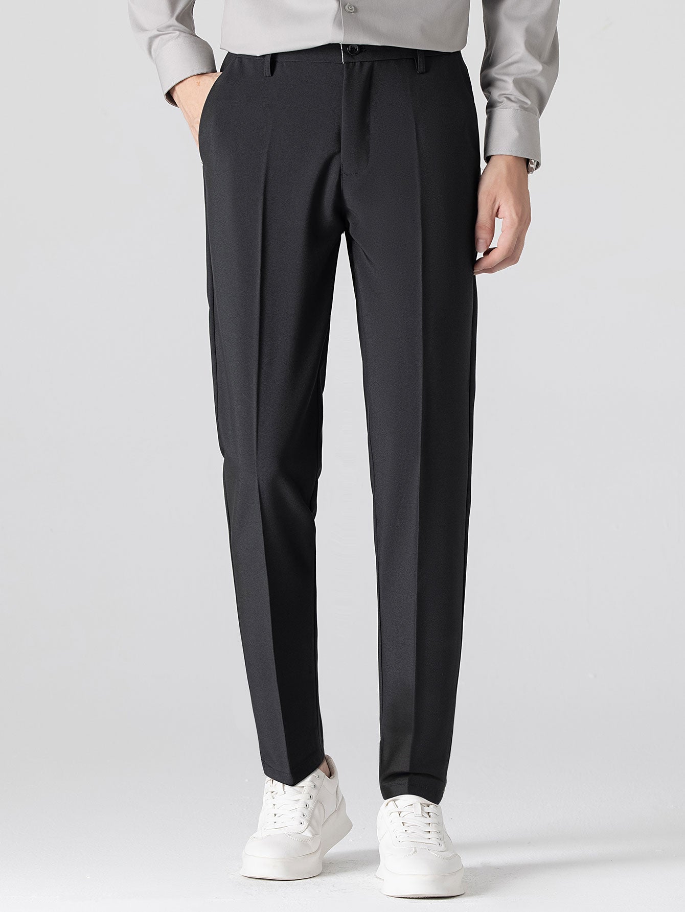 Conjunto Camisa Jacquard y Pantalón Slim Tapered