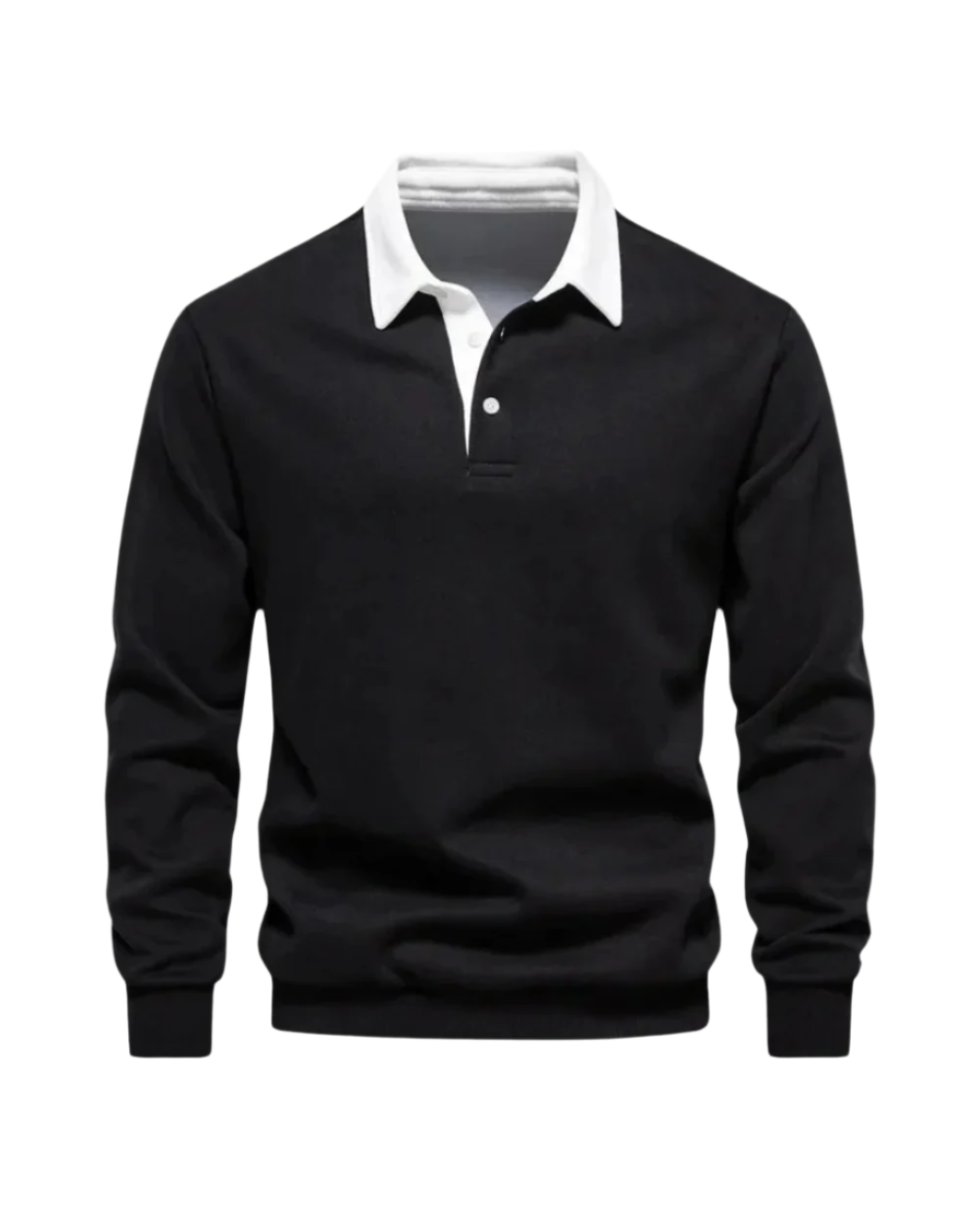 Suéter Tipo Polo Casual de Punto Suave
