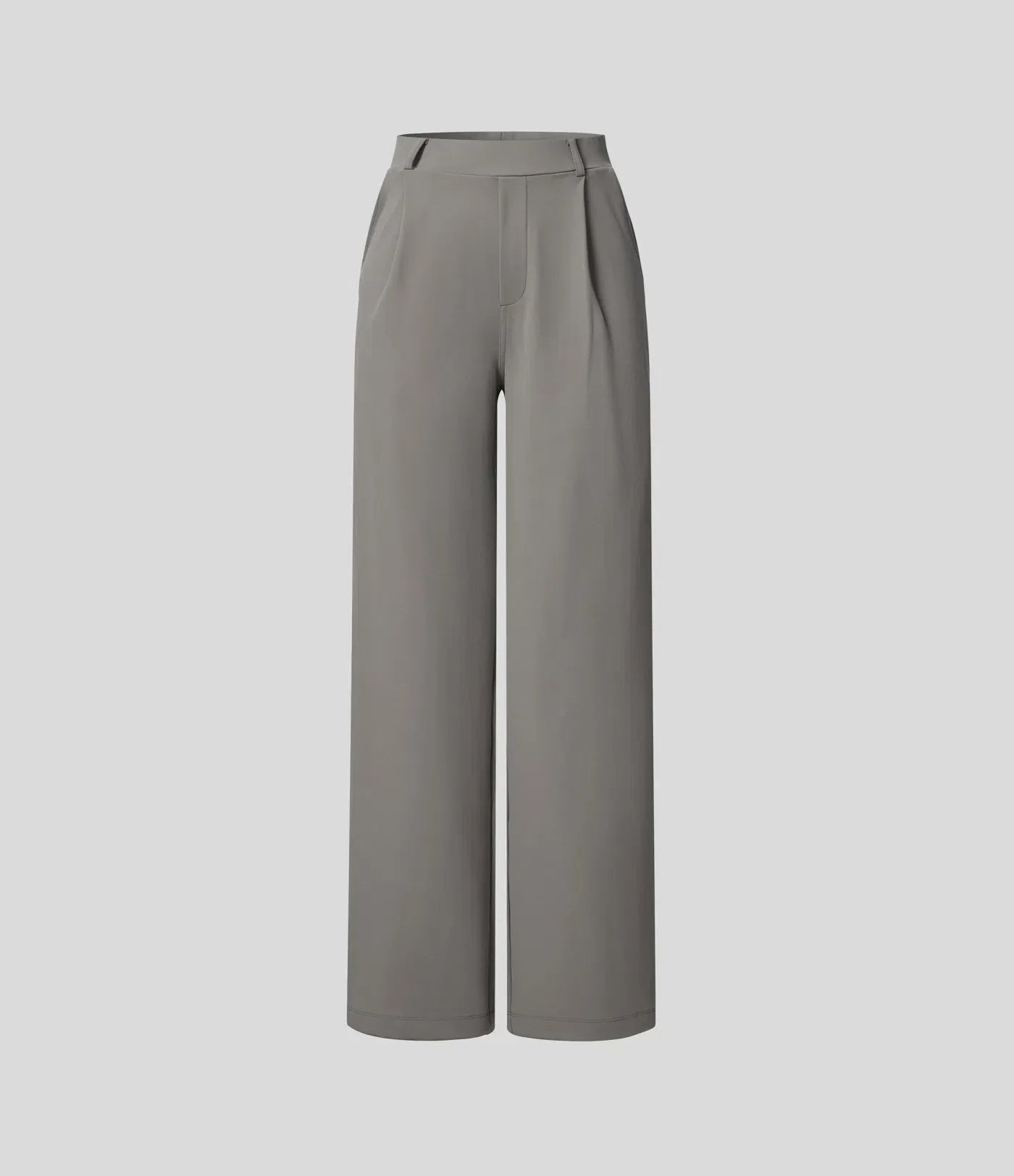 Pantalón Elegante Pierna Ancha De Tiro Alto Mujer