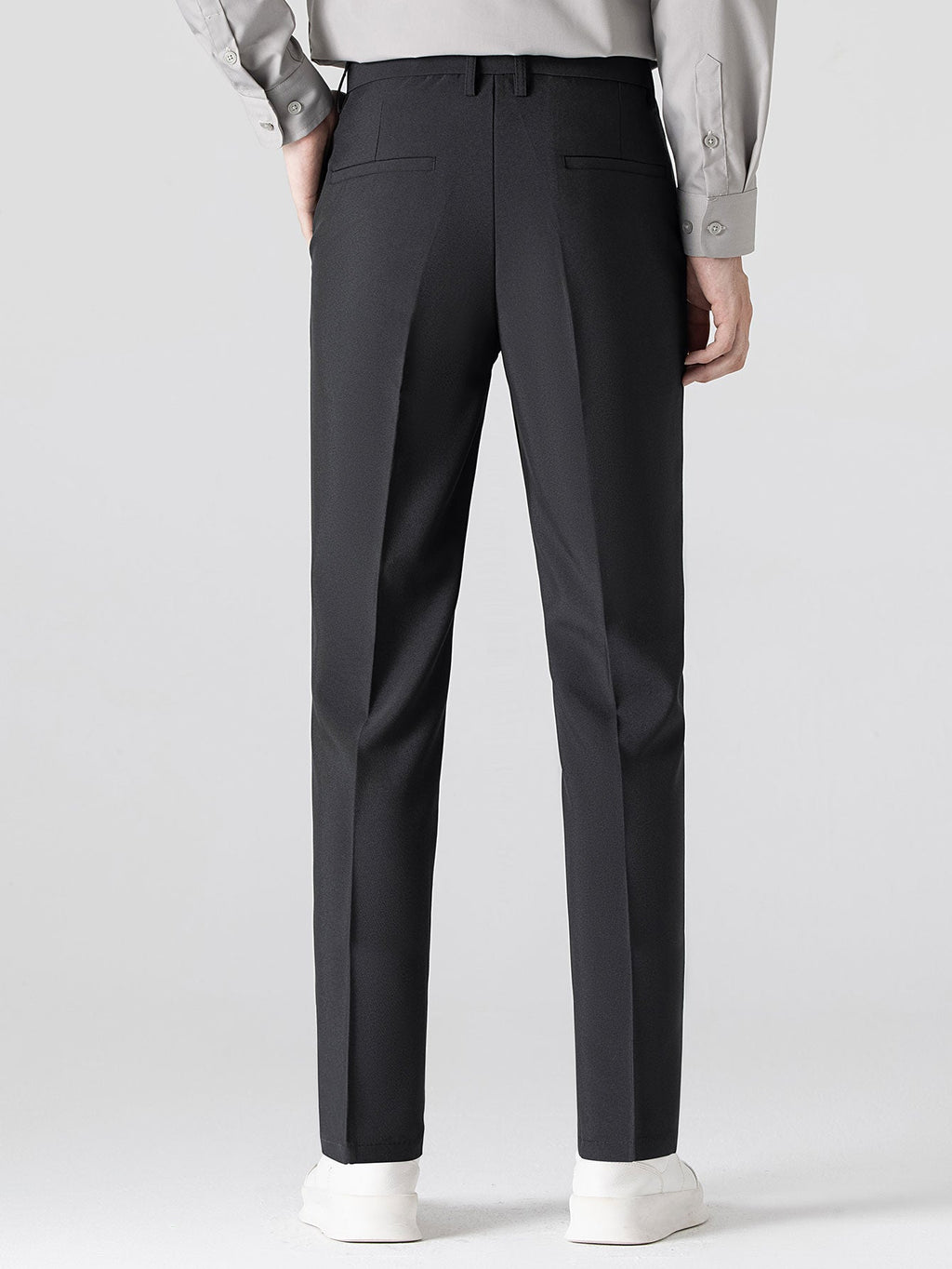 Conjunto Polo Punto Jacquard a Rayas y Pantalón Slim