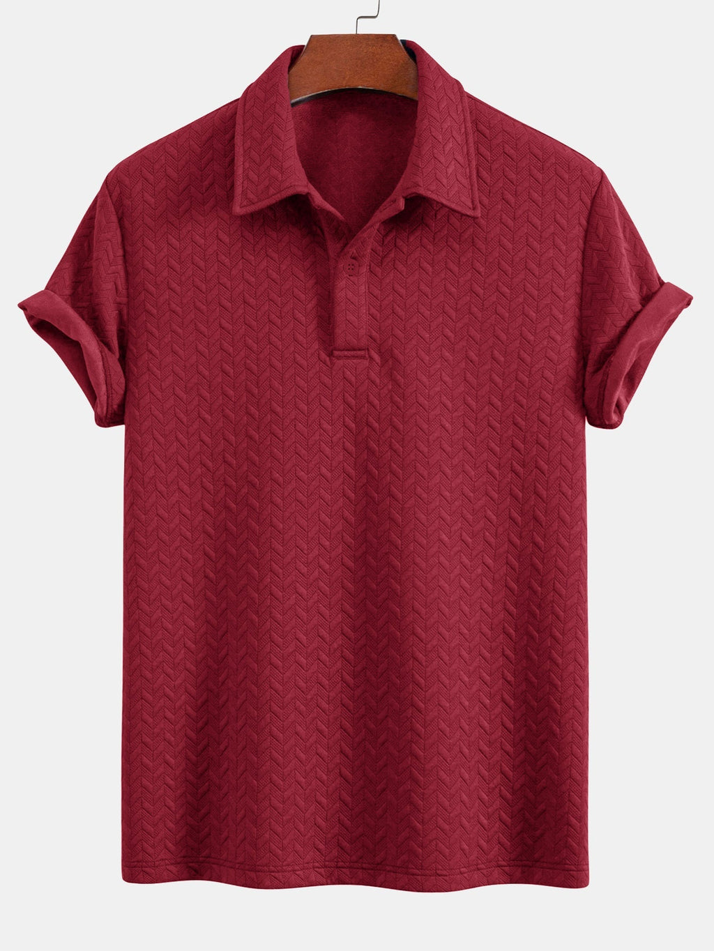 Conjunto Polo Y Pantalón Corto Jacquard Geométrico