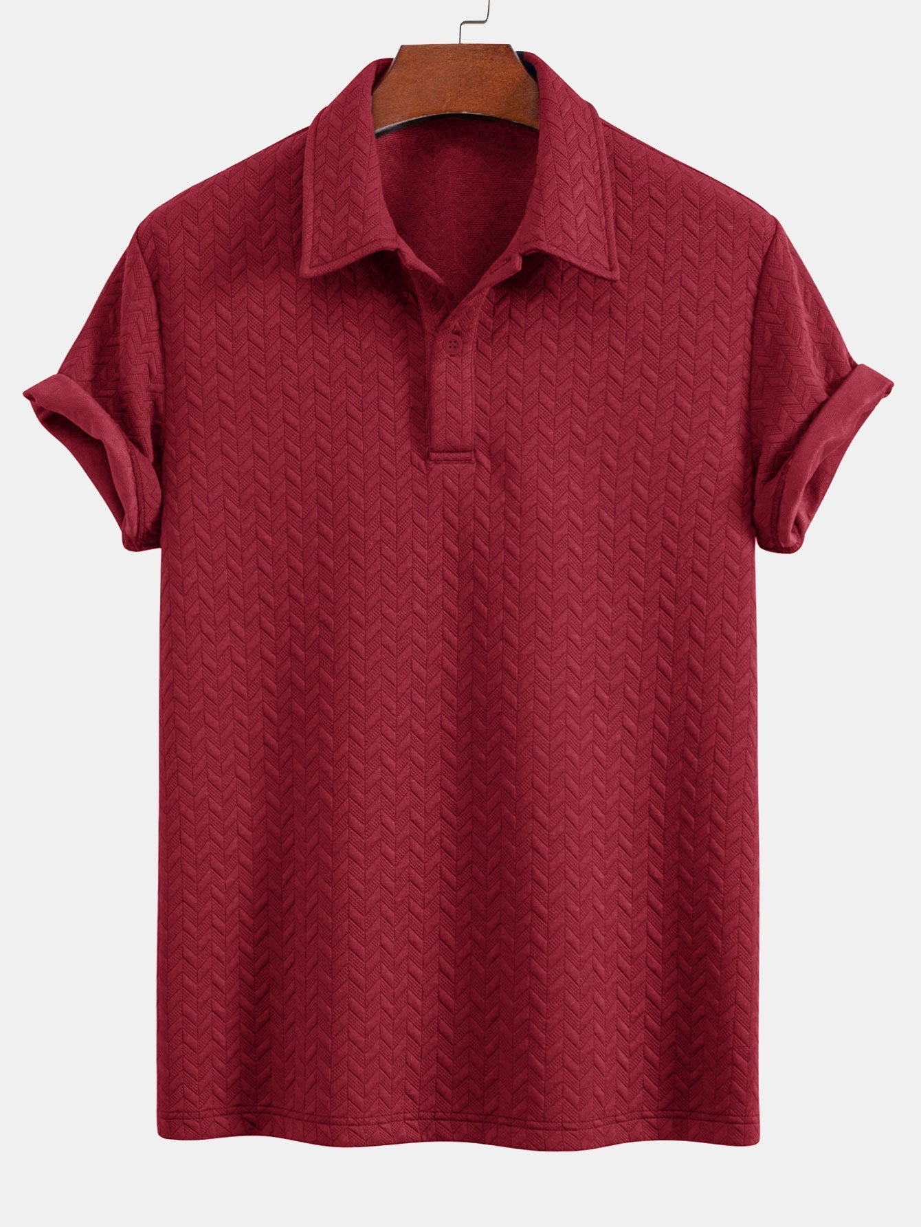 Conjunto Polo Y Pantalón Corto Jacquard Geométrico