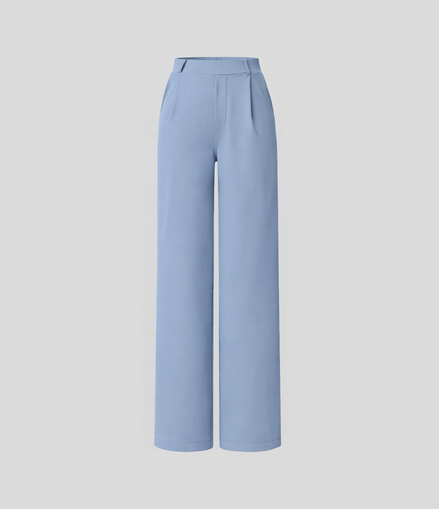 Pantalón Elegante Pierna Ancha De Tiro Alto Mujer