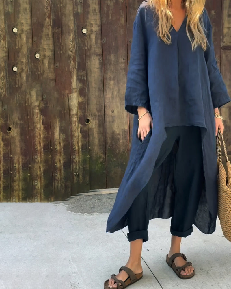 Conjunto Verano Mujer Dos Piezas Tejido Ligero