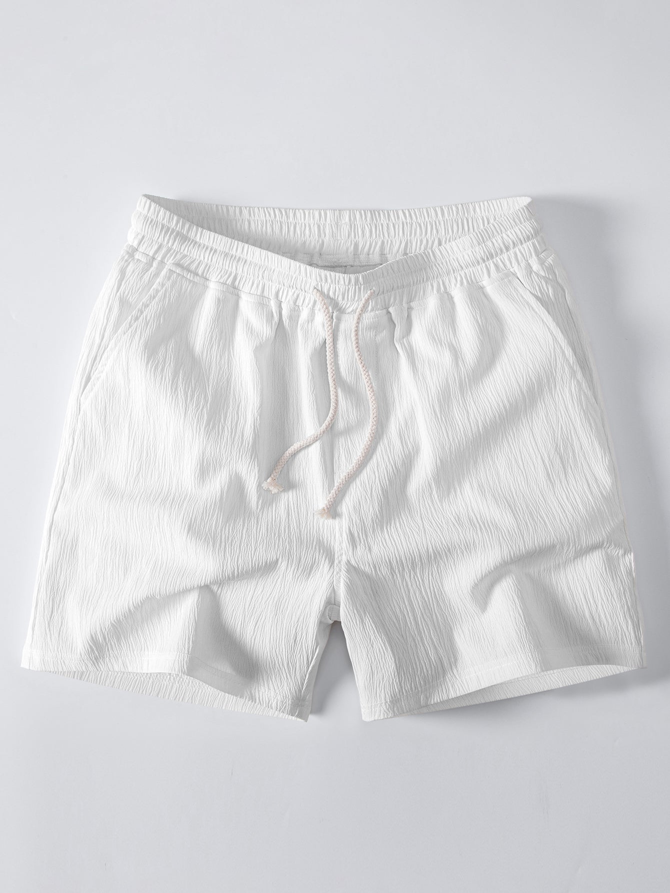Conjunto Camisa Cubana Jacquard y Shorts Texturizados