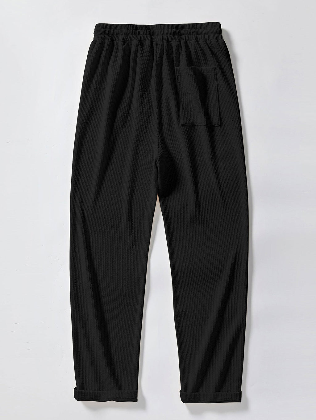 Conjunto Polo Jacquard Geométrico y Pantalón Recto