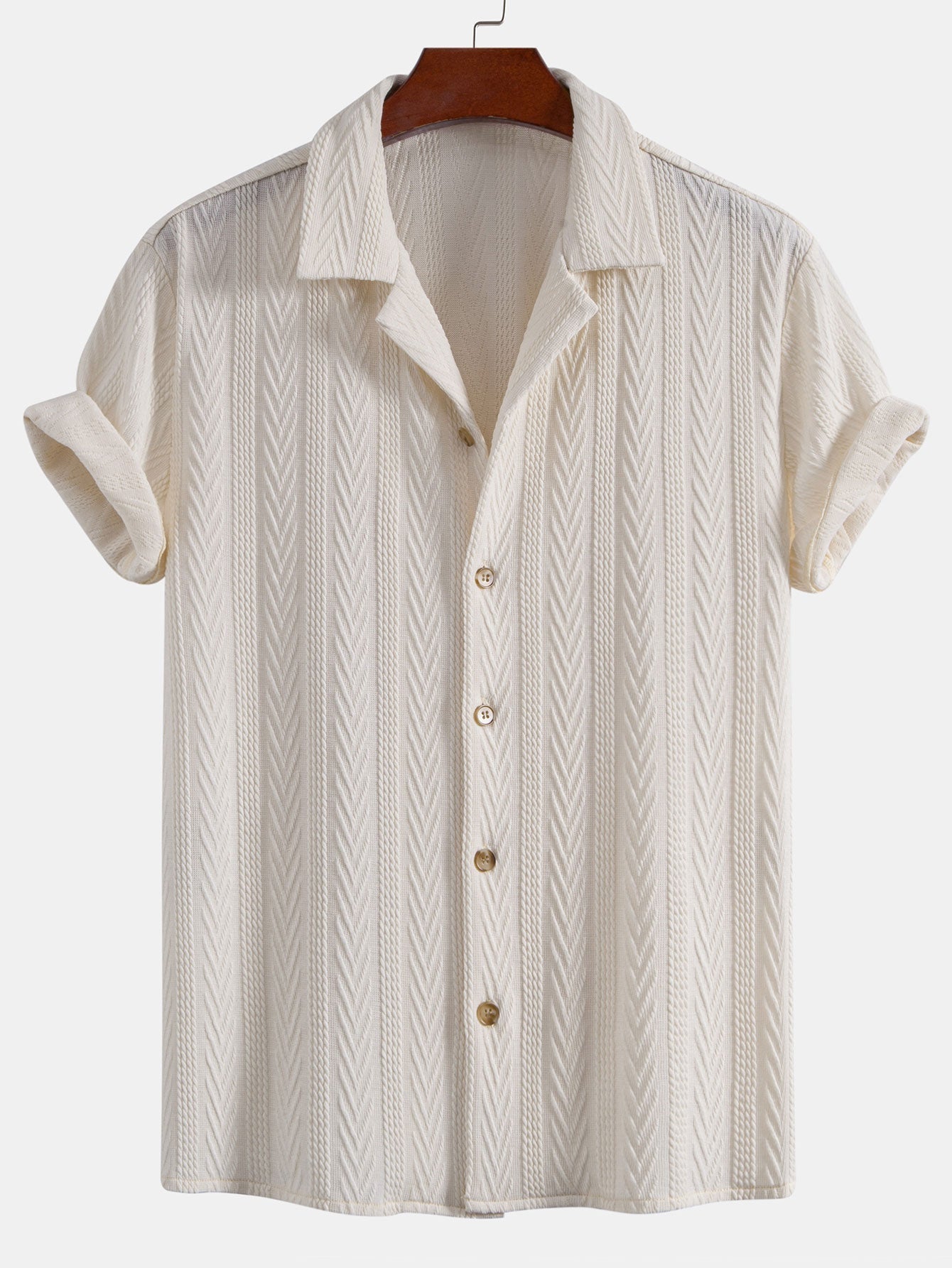Conjunto Camisa Cubana Jacquard y Pantalón de Lino
