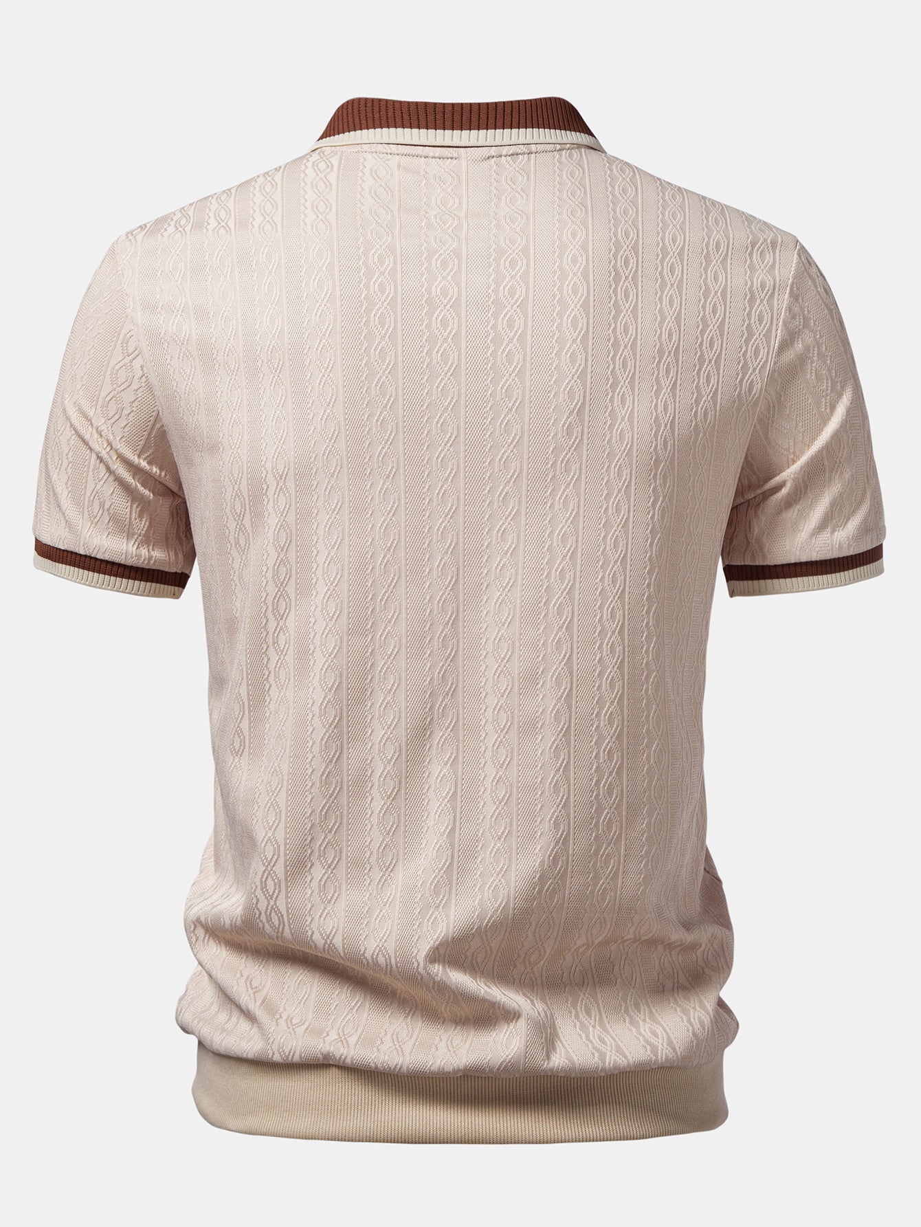 Conjunto Polo Knit con Cremallera y Pantalón Slim