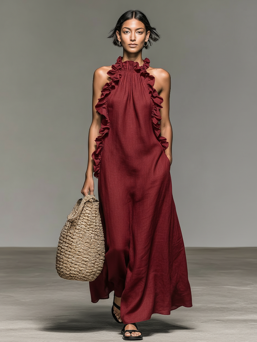 Vestido Maxi Gladys con bolsillos