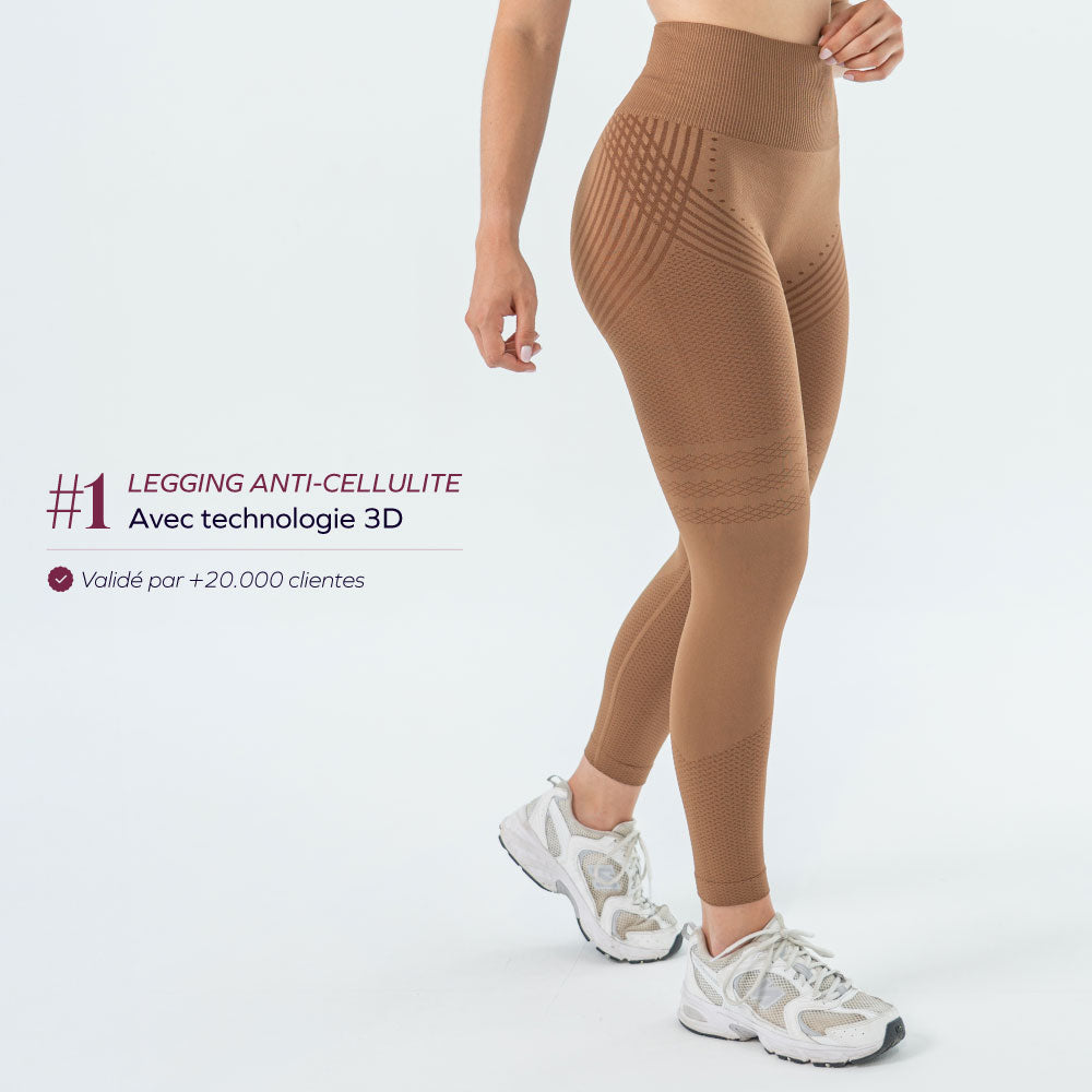 Legging 3D Drenante Anticelulitis Compresión Suave
