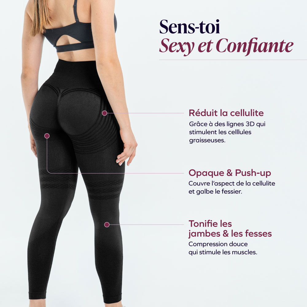 Legging 3D Drenante Anticelulitis Compresión Suave