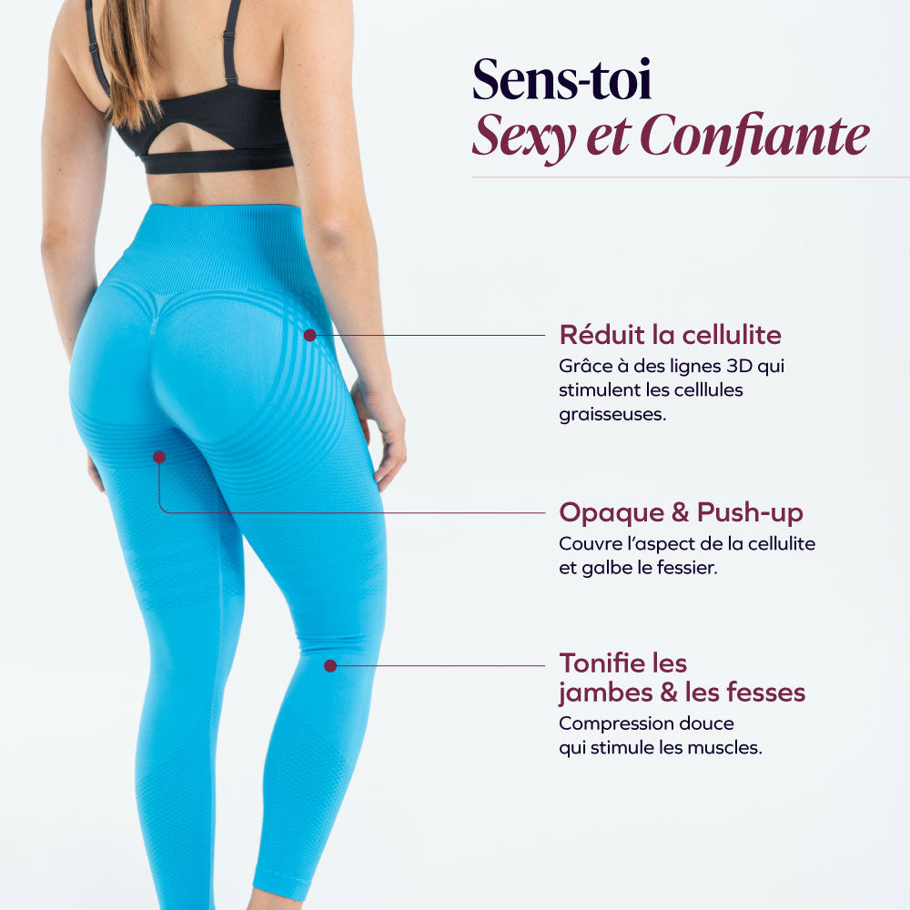 Legging Drenante 3D Anticelulitis de Compresión Suave