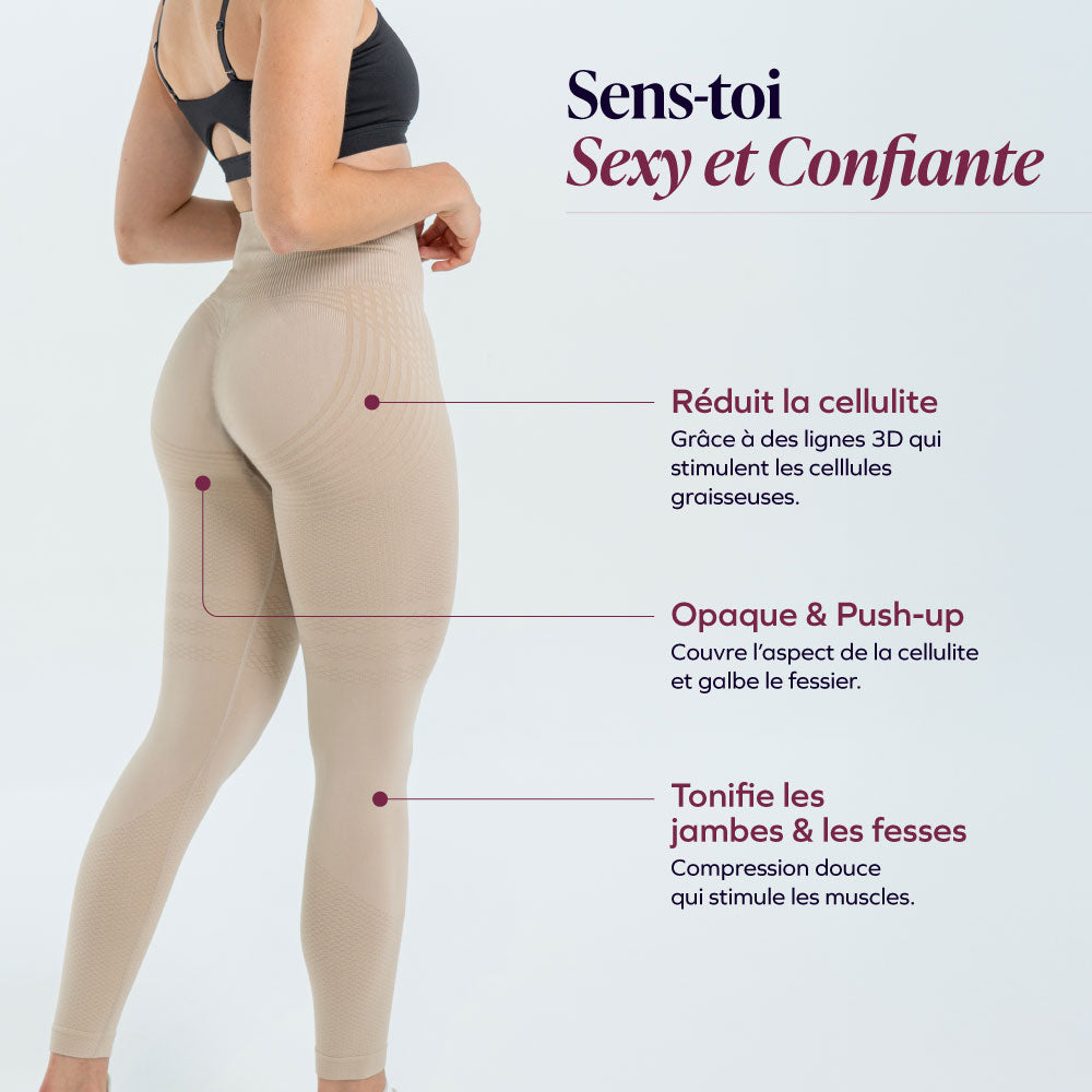 Leggings 3D Drenantes Anticelulitis de Compresión Suave