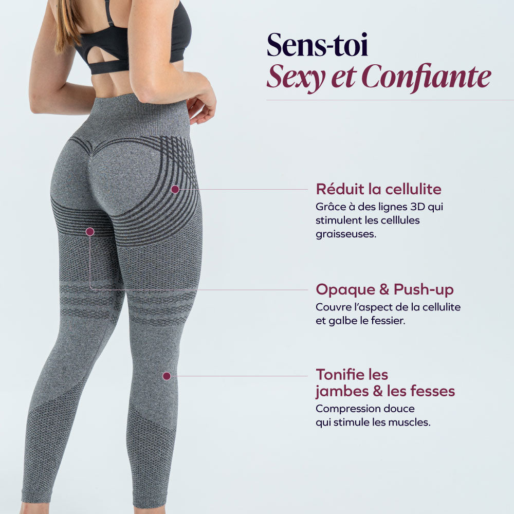 Legging 3D Drenante Anticelulitis Compresión Suave