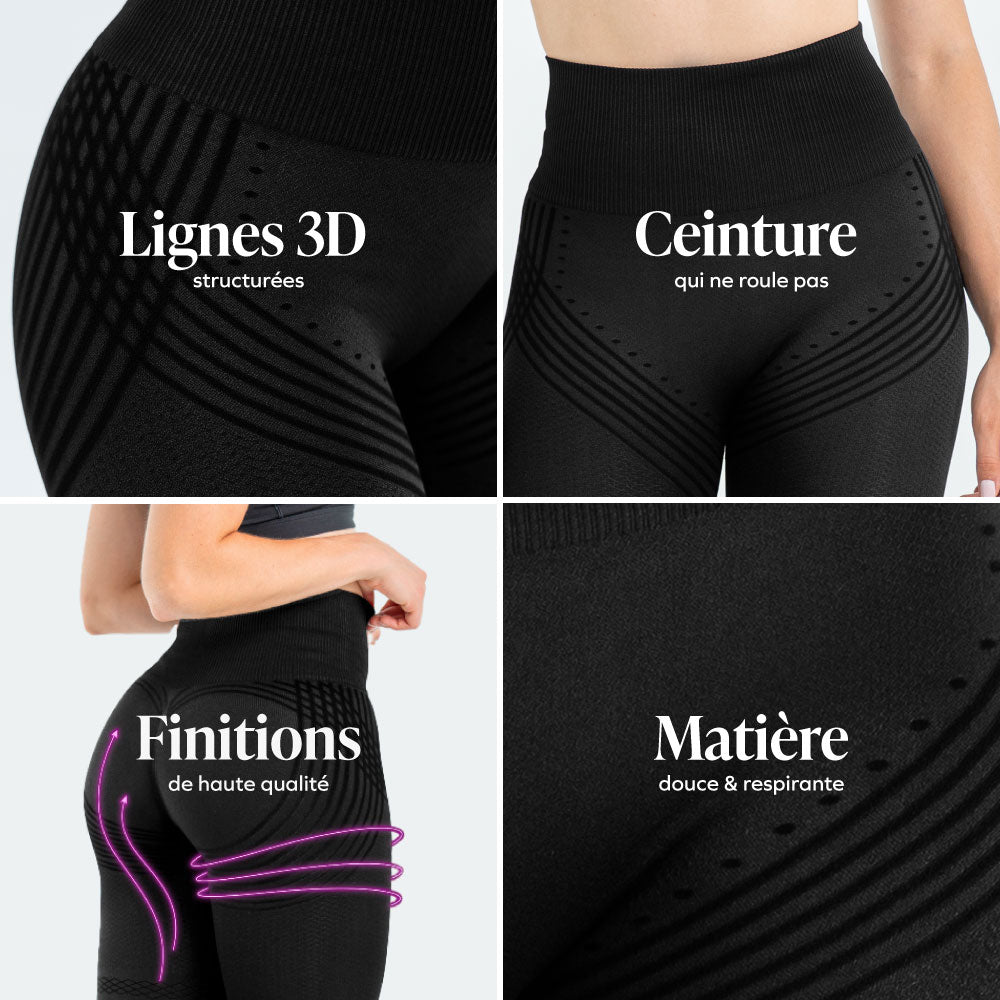 Legging 3D Anticelulitis de Compresión Suave