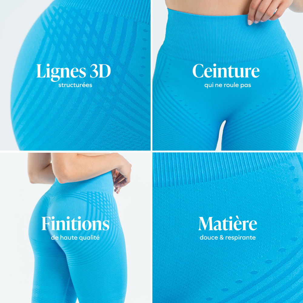 Legging Drenante 3D Anticelulitis de Compresión Suave
