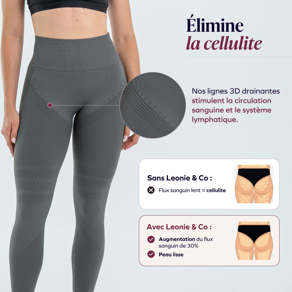 Legging 3D Anticelulitis De Compresión Suave