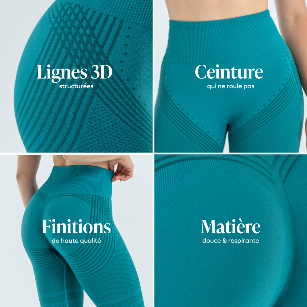 Legging 3D Drenante Anticelulitis de Compresión Suave