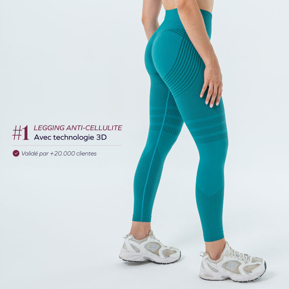 Legging Drenante 3D Anticelulitis De Compresión Suave
