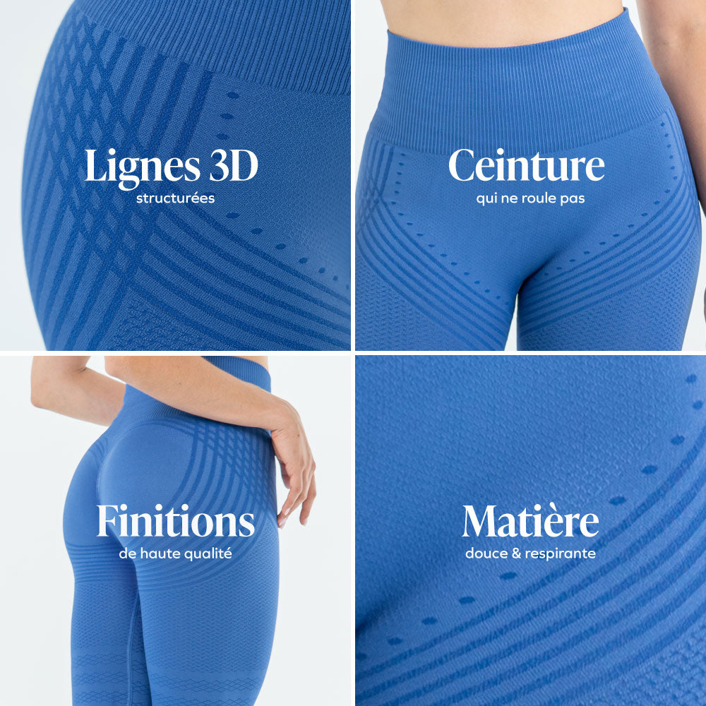 Legging Drenante 3D Anticelulitis De Compresión Suave