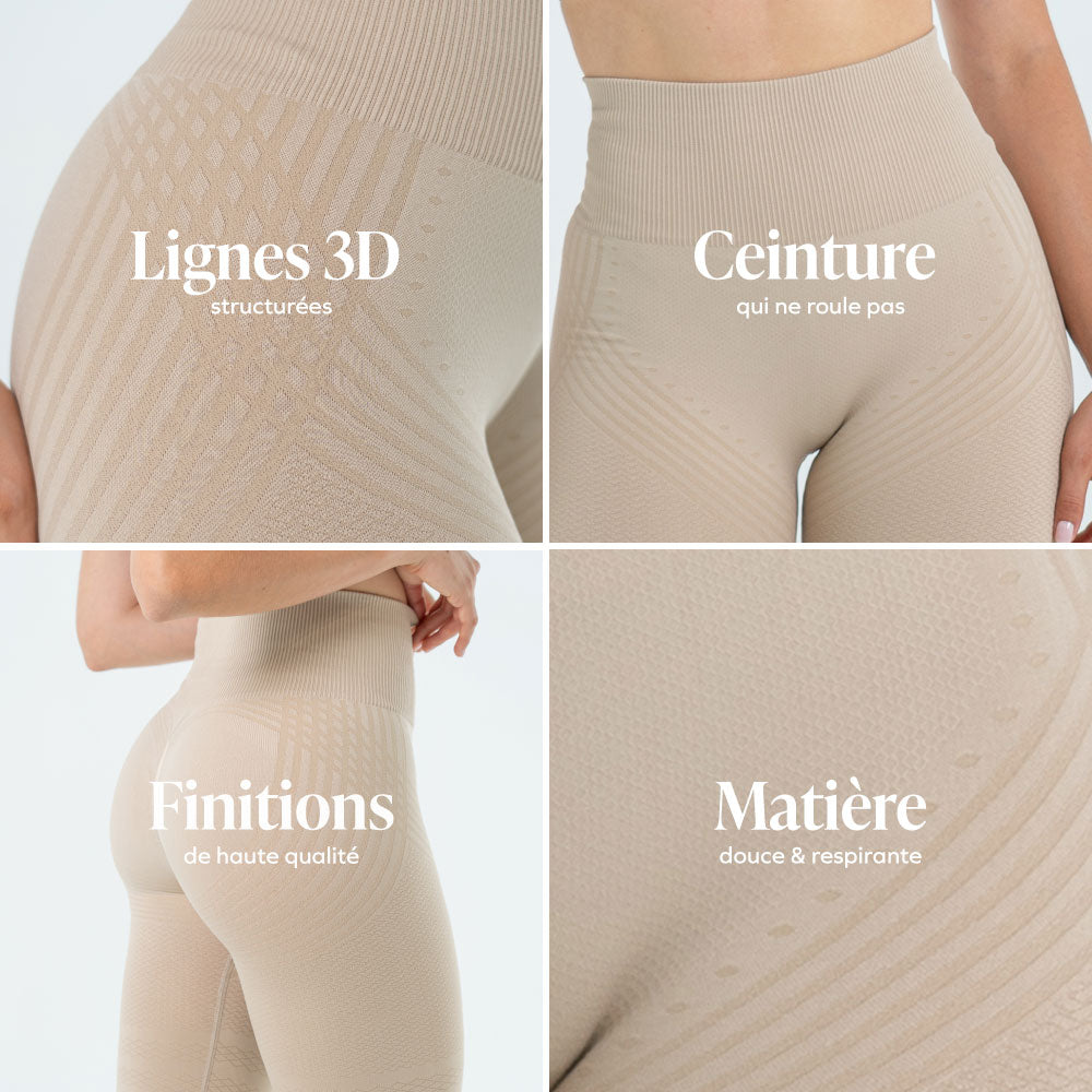 Leggings 3D Drenantes Anticelulitis de Compresión Suave