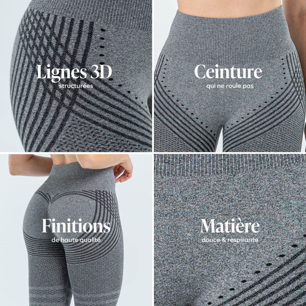 Legging 3D Drenante Anticelulitis Compresión Suave