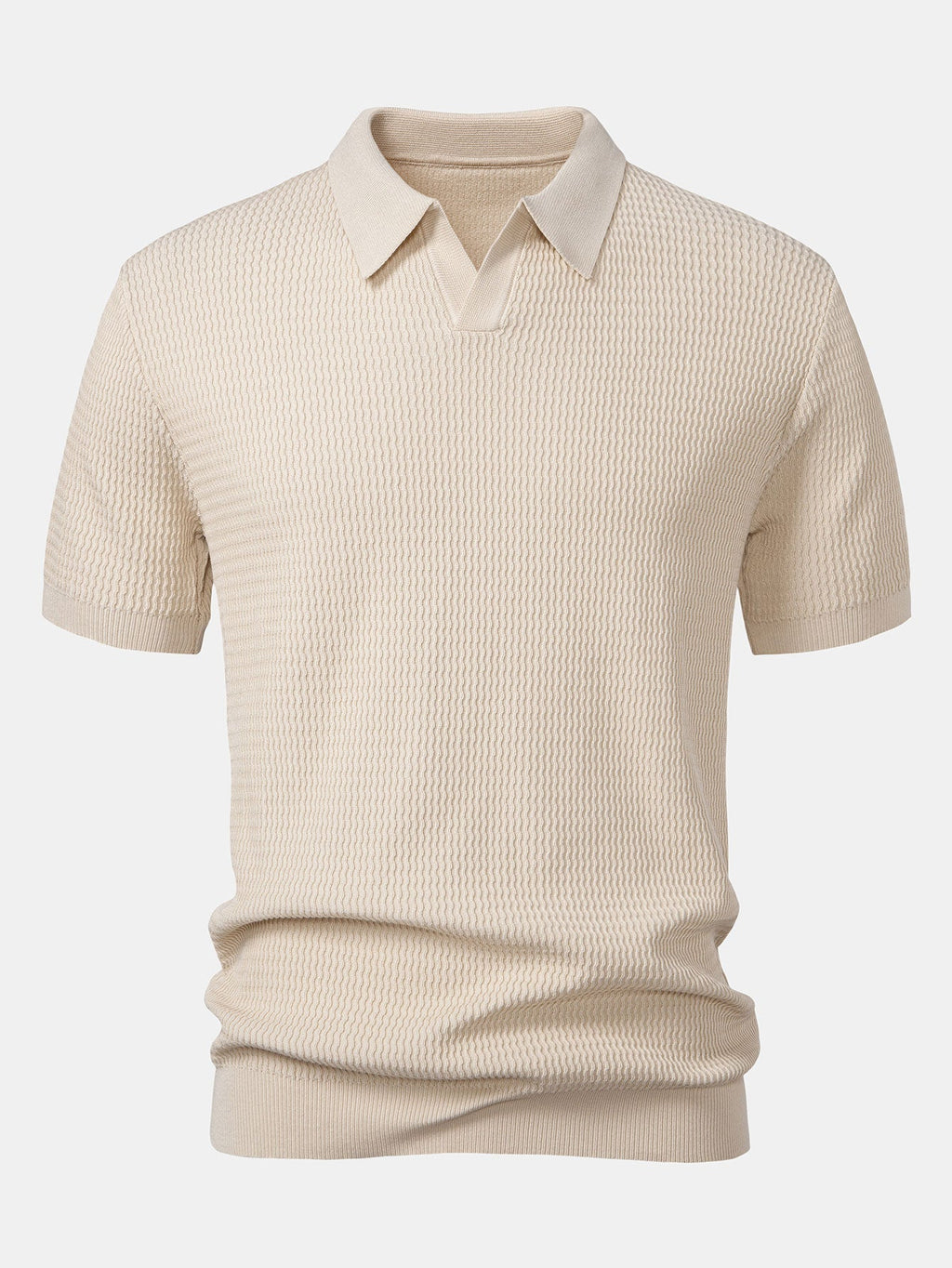 Conjunto Polo Tejido Jacquard y Pantalón Slim Tapered