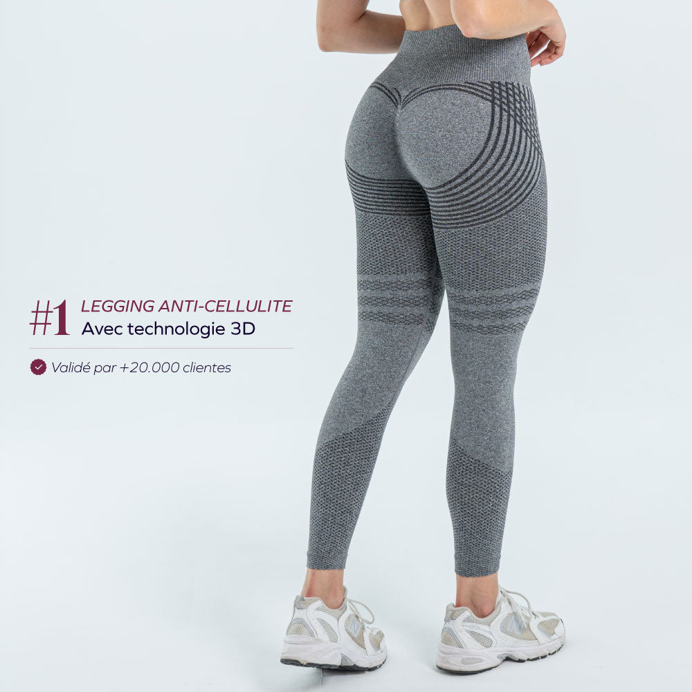Legging 3D Drenante Anticelulitis de Compresión Suave