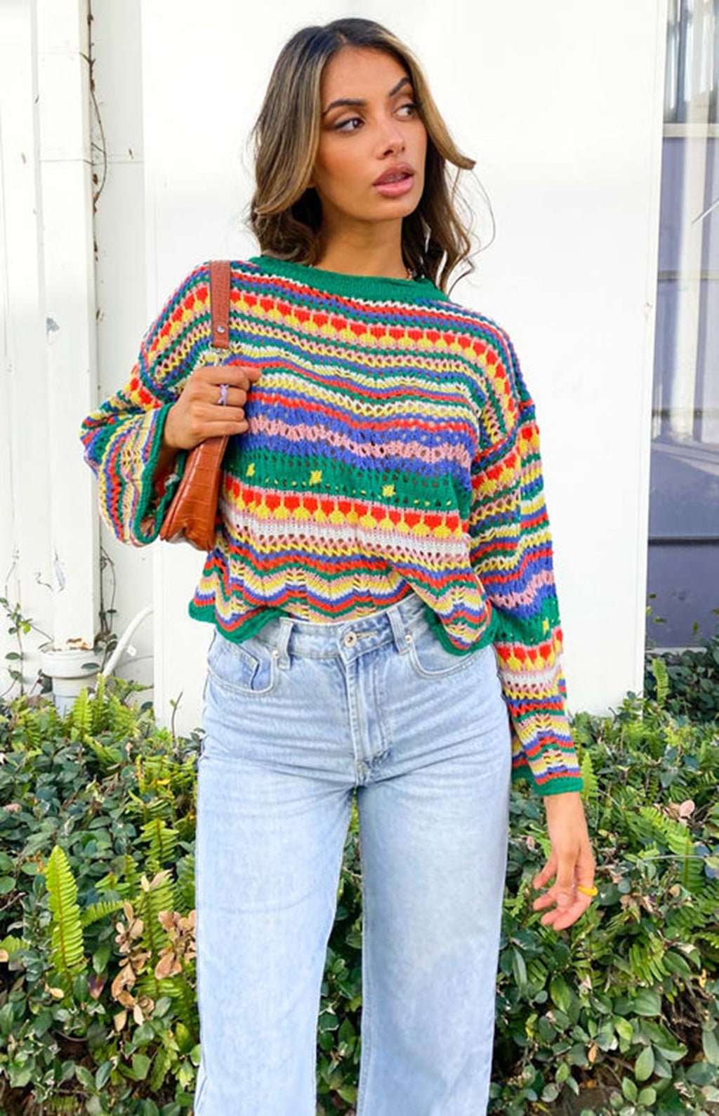 Jersey Colorido de Punto Suave – Estilo y Comodidad
