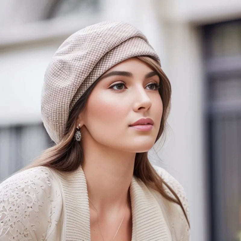 Boina Elegante para Mujer de Tejido Suave