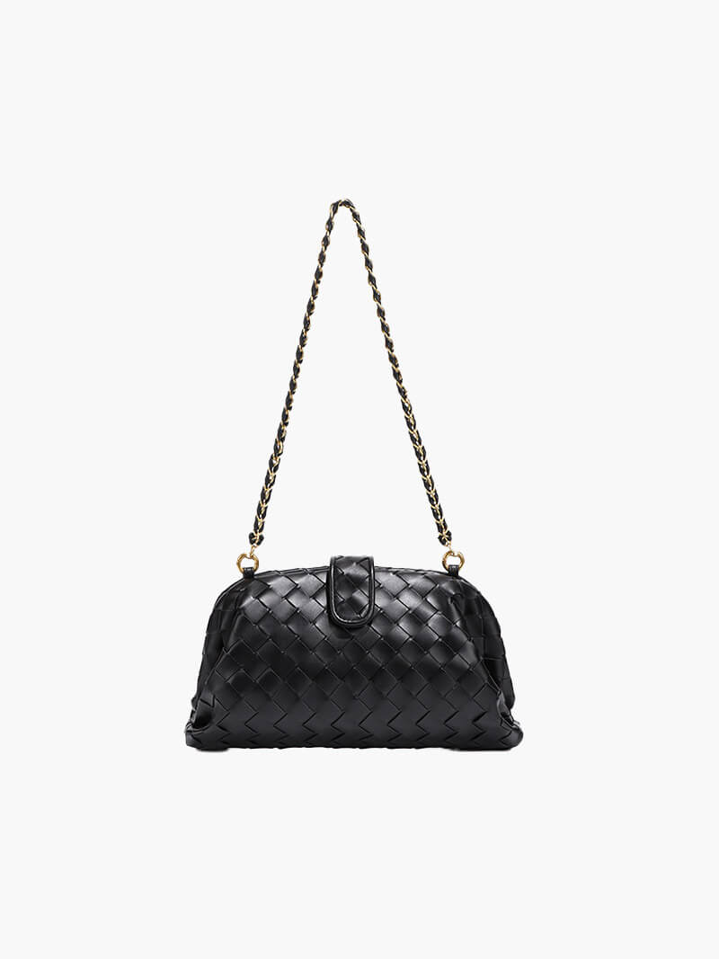 Bolso pequeño trenzado con cadena