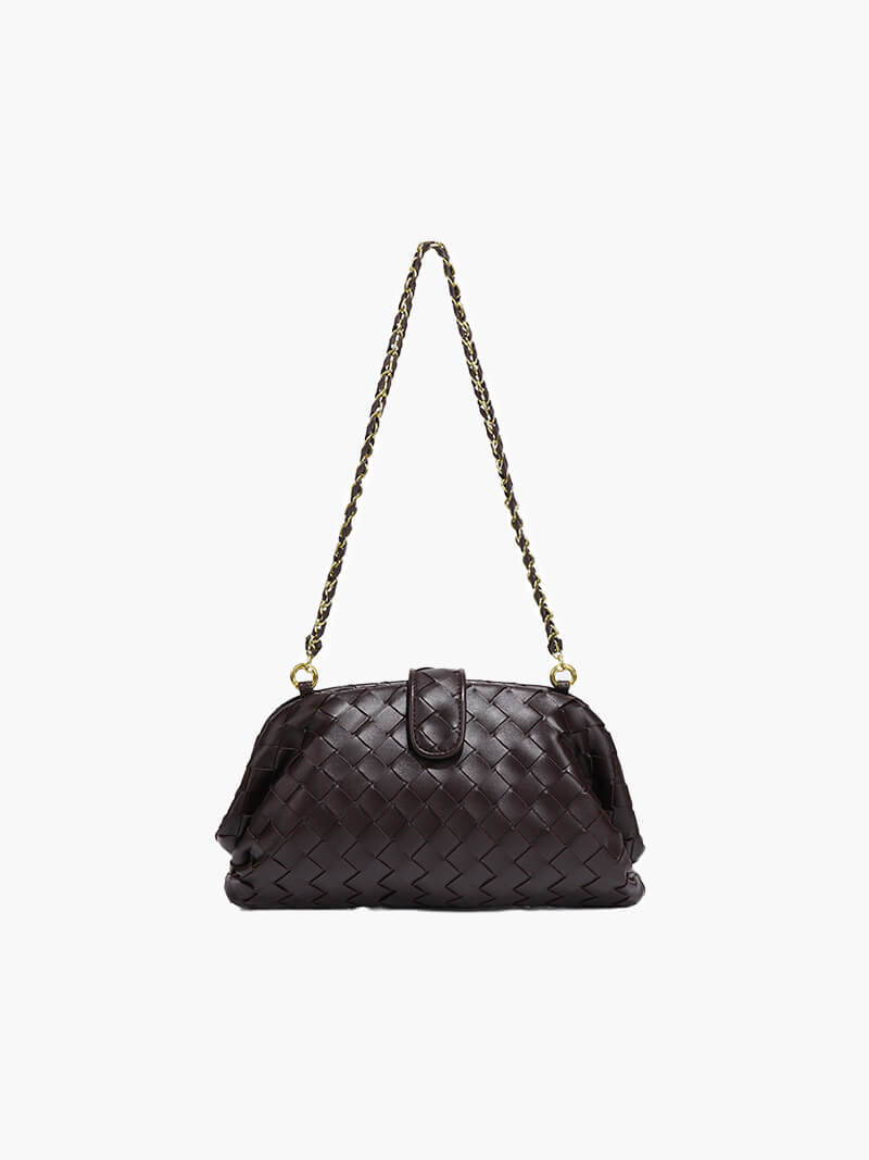 Bolso pequeño trenzado con cadena