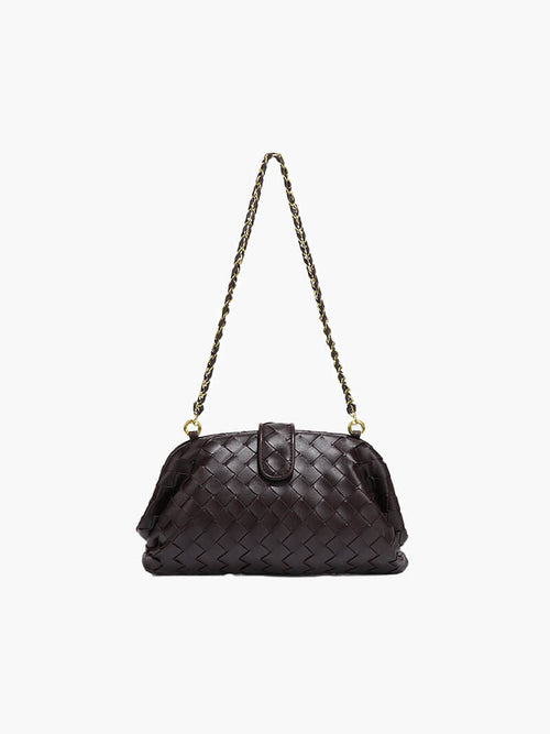 Bolso pequeño trenzado con cadena