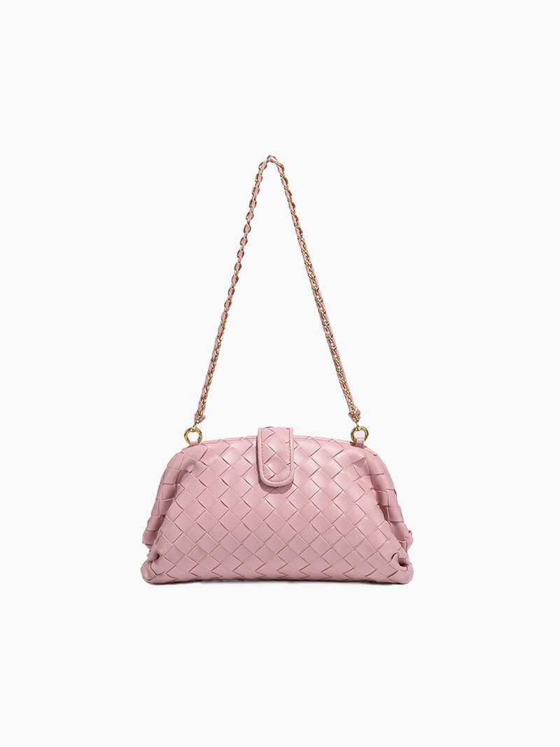 Bolso pequeño trenzado con cadena
